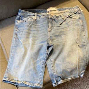 Torrid distressed Bermuda shorts